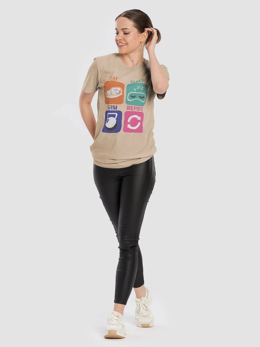Eat Sleep Gym Repeat T-Shirt product image (50)