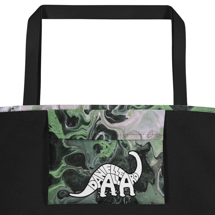 Metallic Green Fluid Acrylic Tote Bag product image (4)