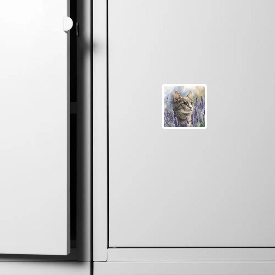 Serene Lavender Cat Magnets product image (8)