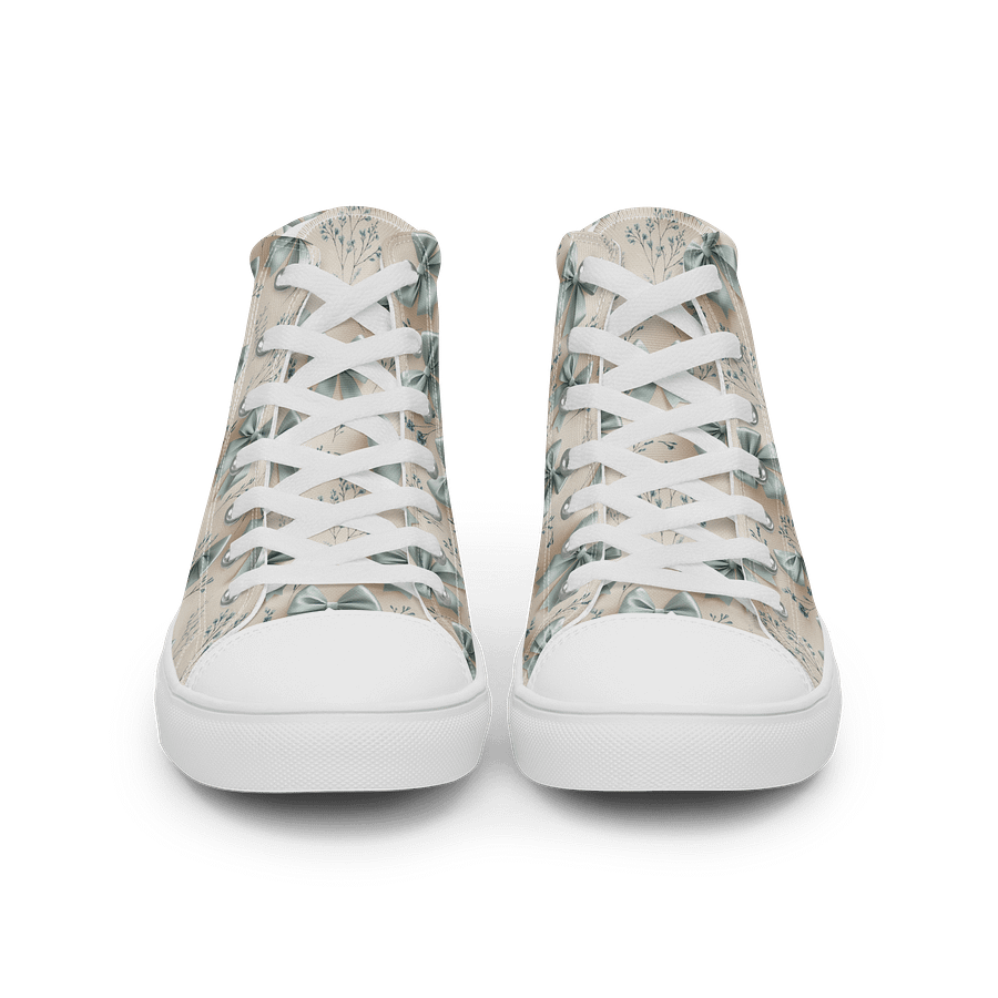 Women's High Top Canvas Shoes – Something Blue Bows product image (3)
