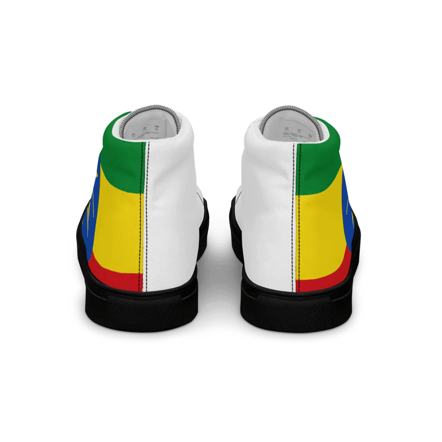 Ethiopian Flag Retro High Top Canvas Shoes product image (3)