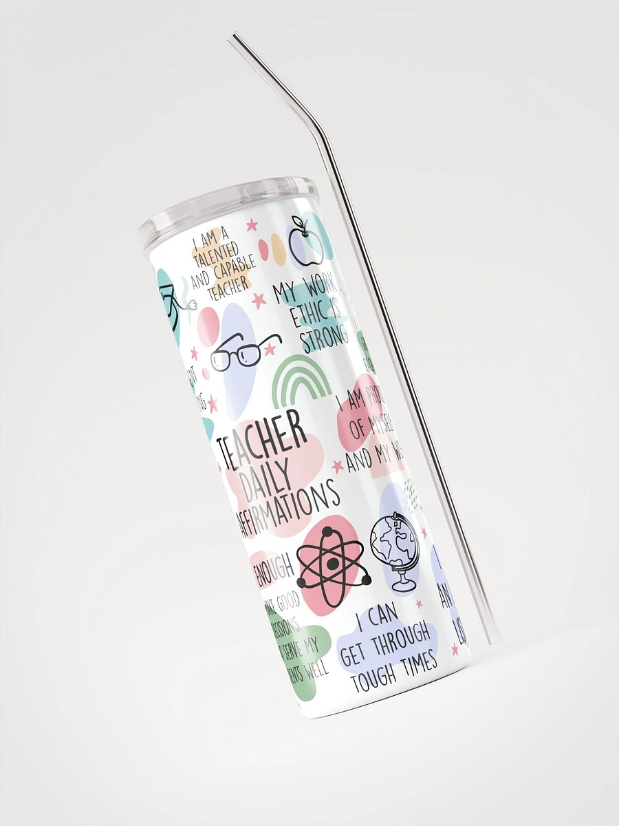 Teacher Daily Affirmations Tumbler 20 oz. product image (8)