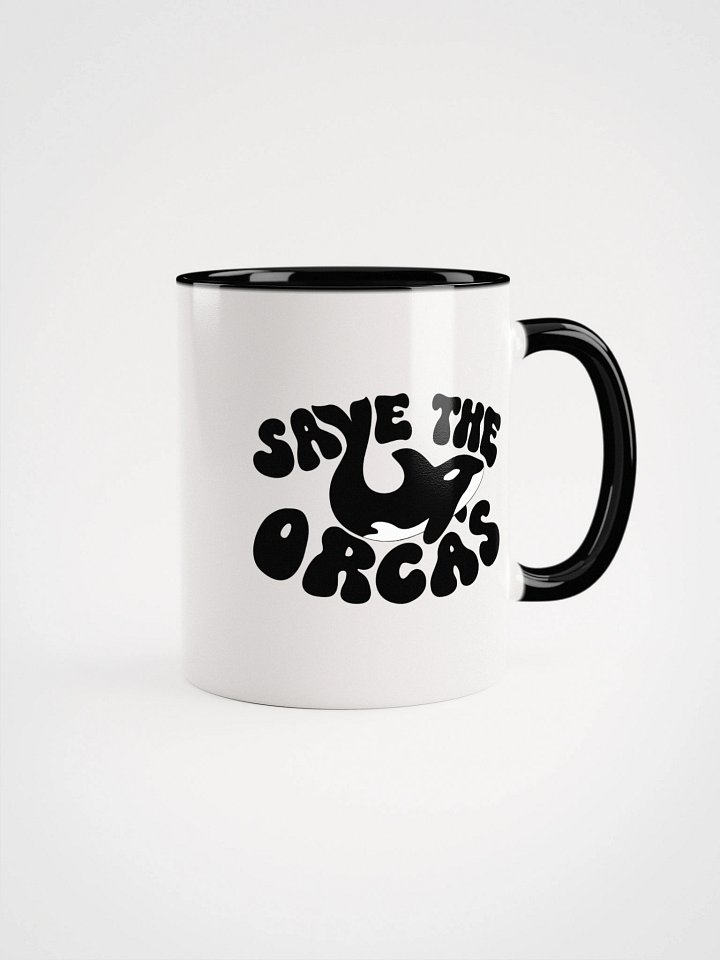 Save The Orcas Mug (White/Black) product image (1)