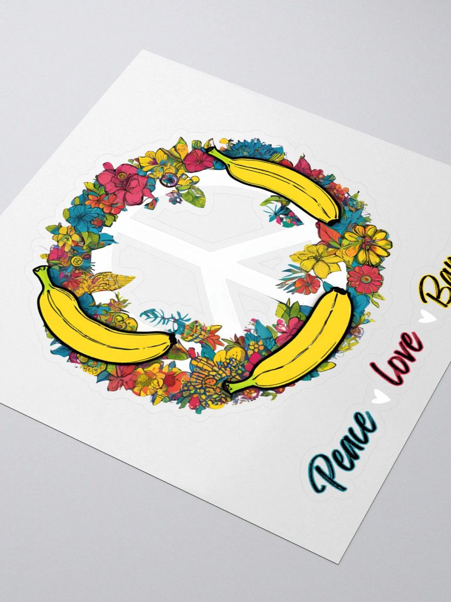 Peace, Love, Banana Kiss Cut Stickers product image (9)