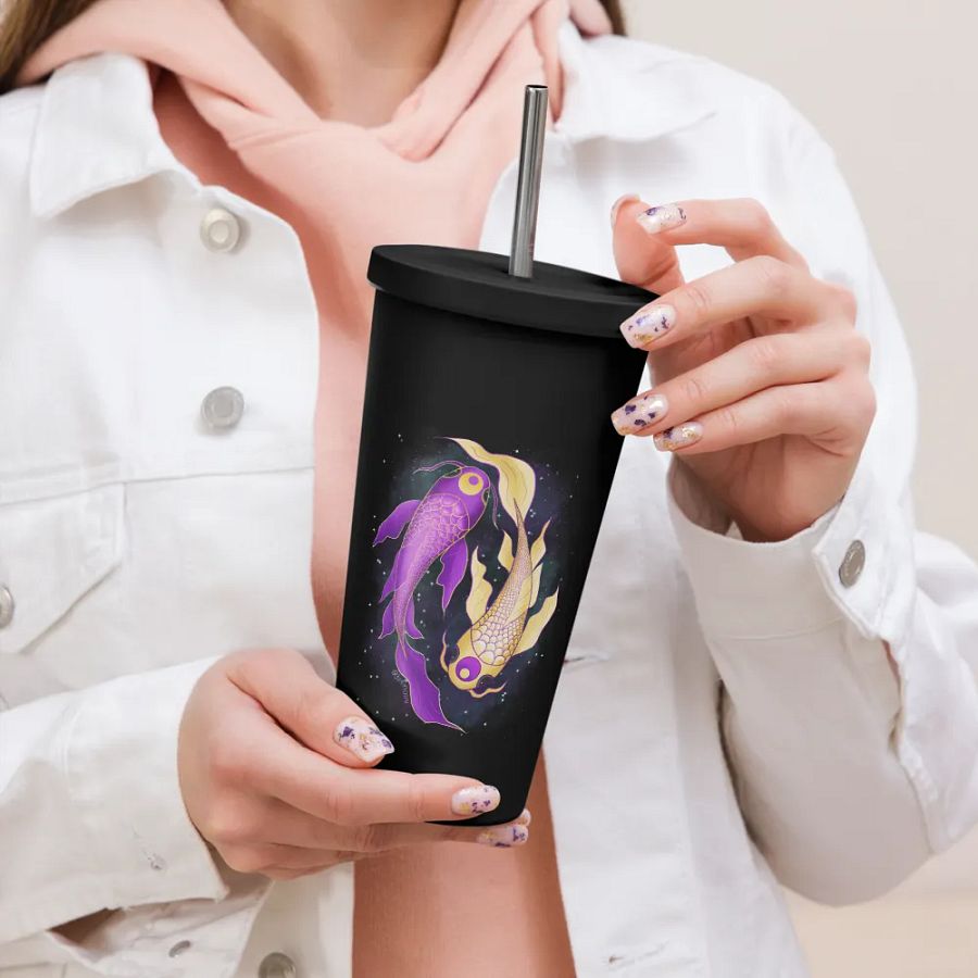 Moonie Koi Tumbler with Straw product image (48)