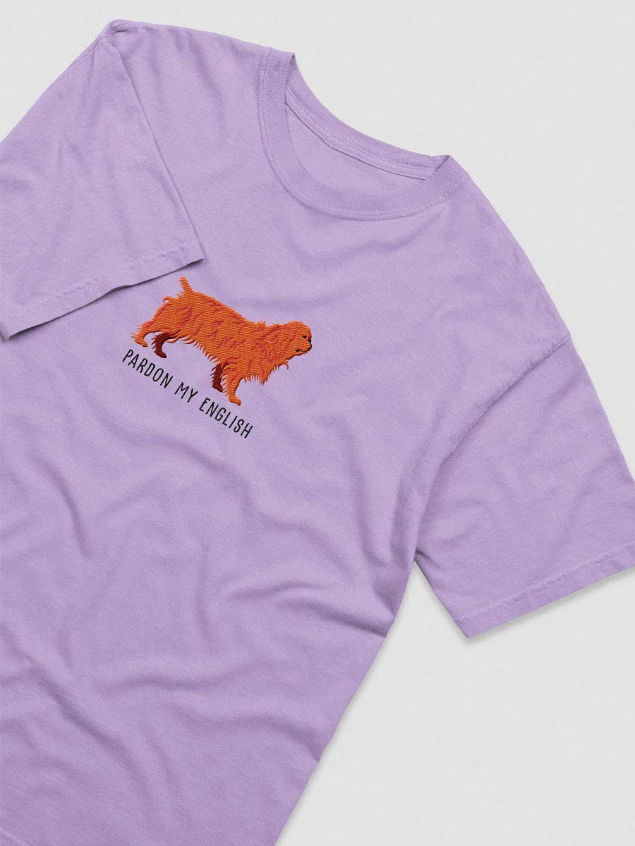 Pardon My English T-Shirt(Embroidered) of an English Toy Spaniel(Ruby) product image (35)