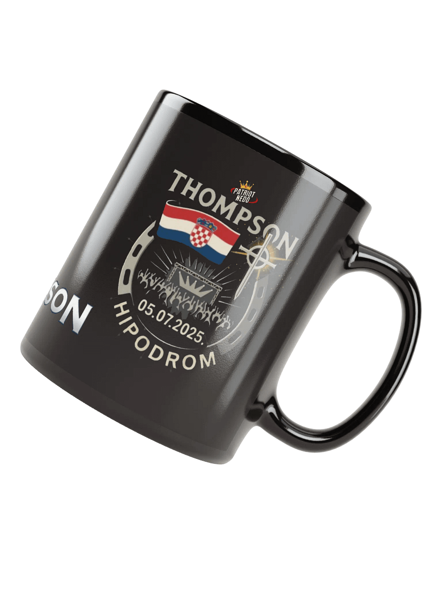 Croatian Pride Black Glossy Mug product image (8)