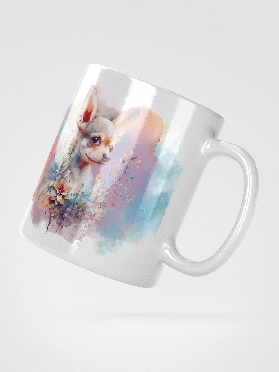 Chihuahua Watercolor Floral Mug product image (3)