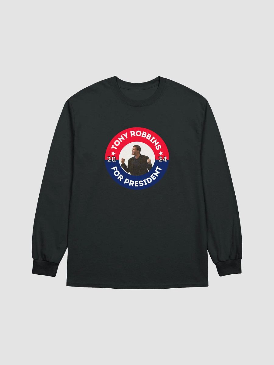 Tony Robbins for President 2024 Campaign Button Gildan Ultra Cotton Long Sleeve Tee product image (1)