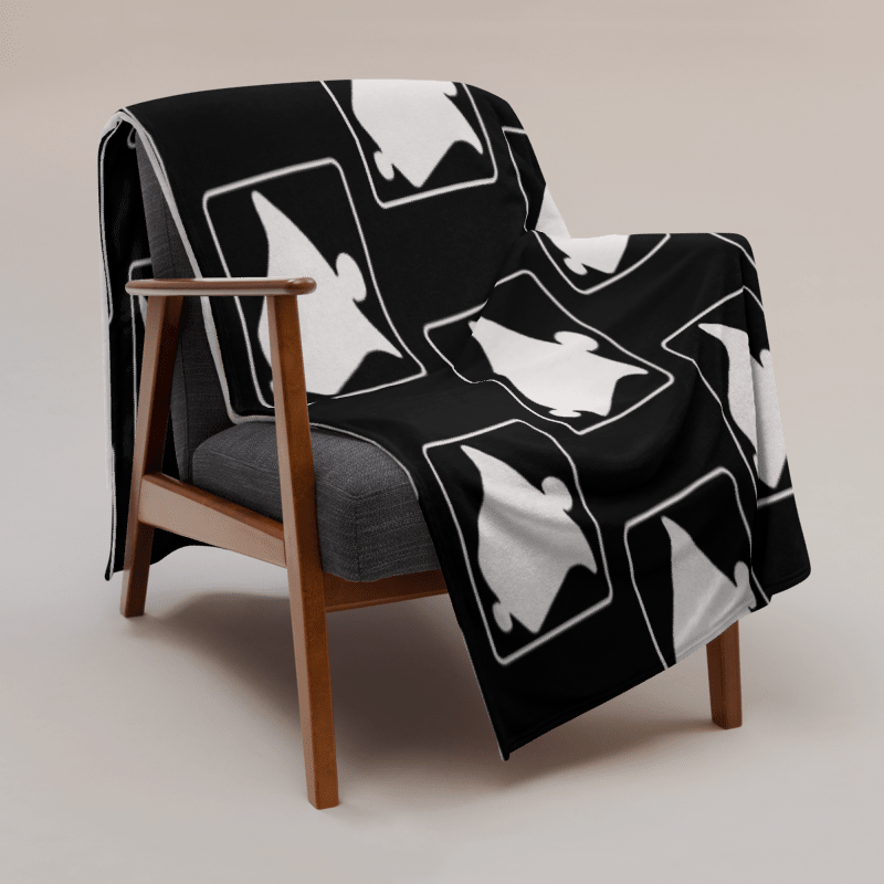 Cozy Black & White Nights Throw Blanket product image (3)