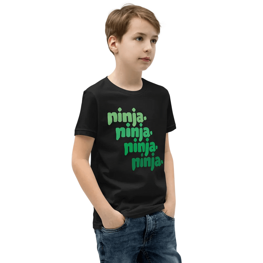 Quad Ninja Kids Tee: Green product image (4)