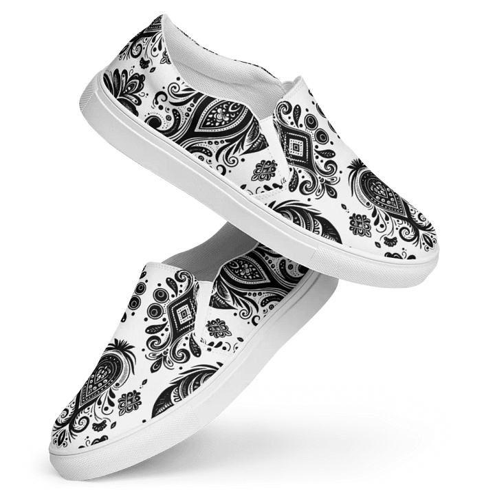 Paisley Power: Chic Slip-On Canvas Shoes product image (2)