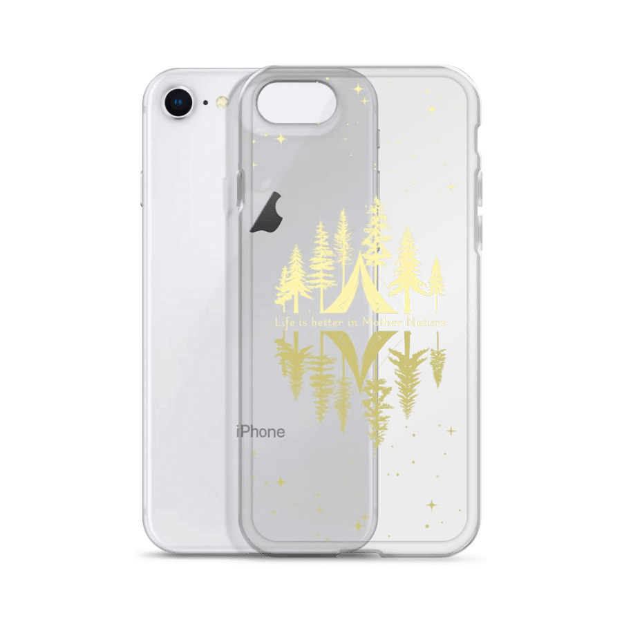Life is better in Mother Nature Clear iPhone Case ( Side -Night- ) product image (4)
