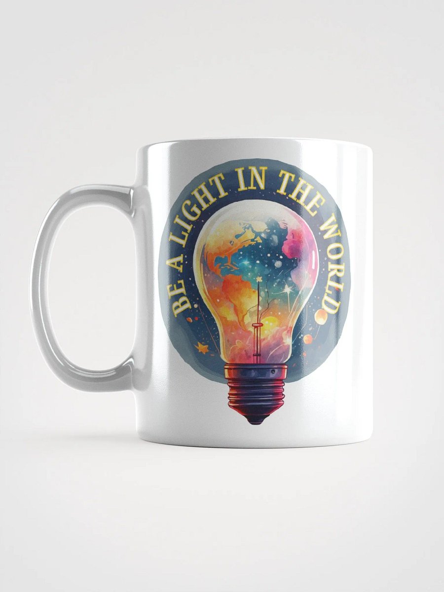Reflective Bulbs Graphic | White Coffee Mug | Be A Light In The World product image (1)
