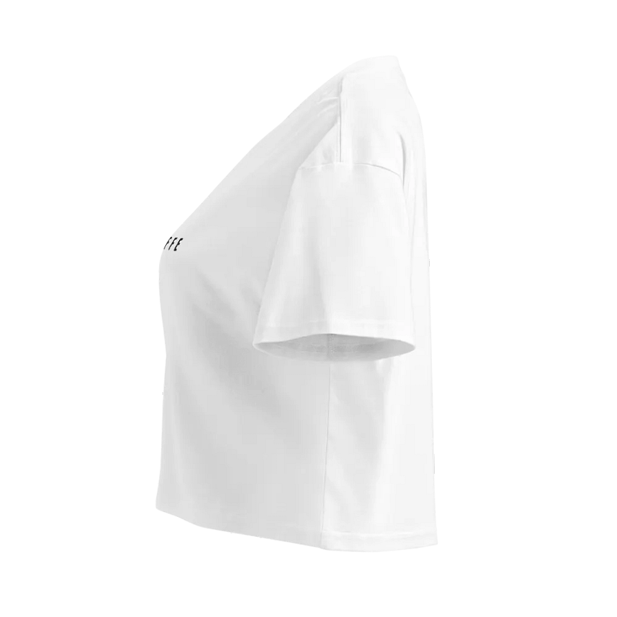THE CLASSIC Embroidered White Cropped Tee product image (3)