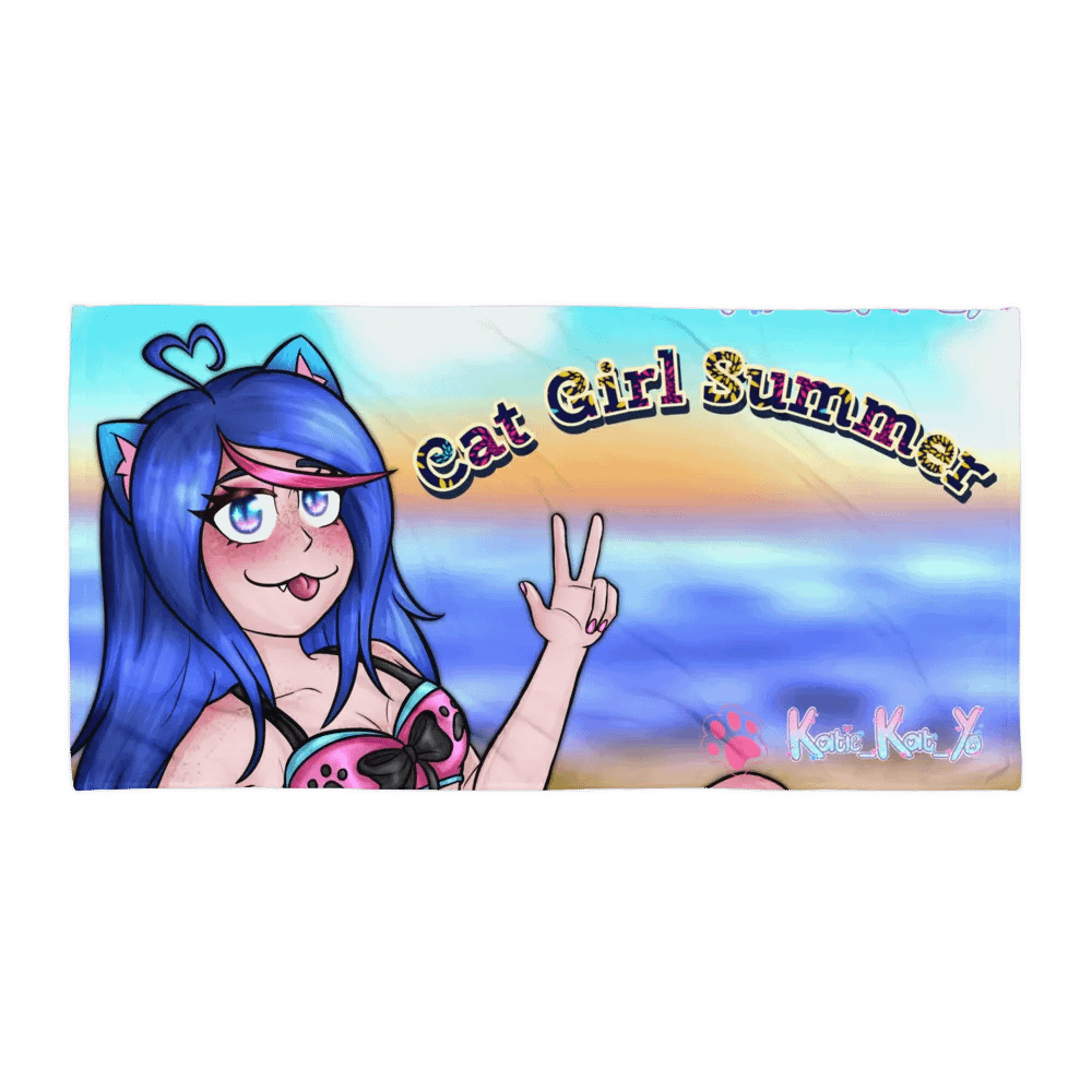 Cat Girl Summer - Towel product image (1)