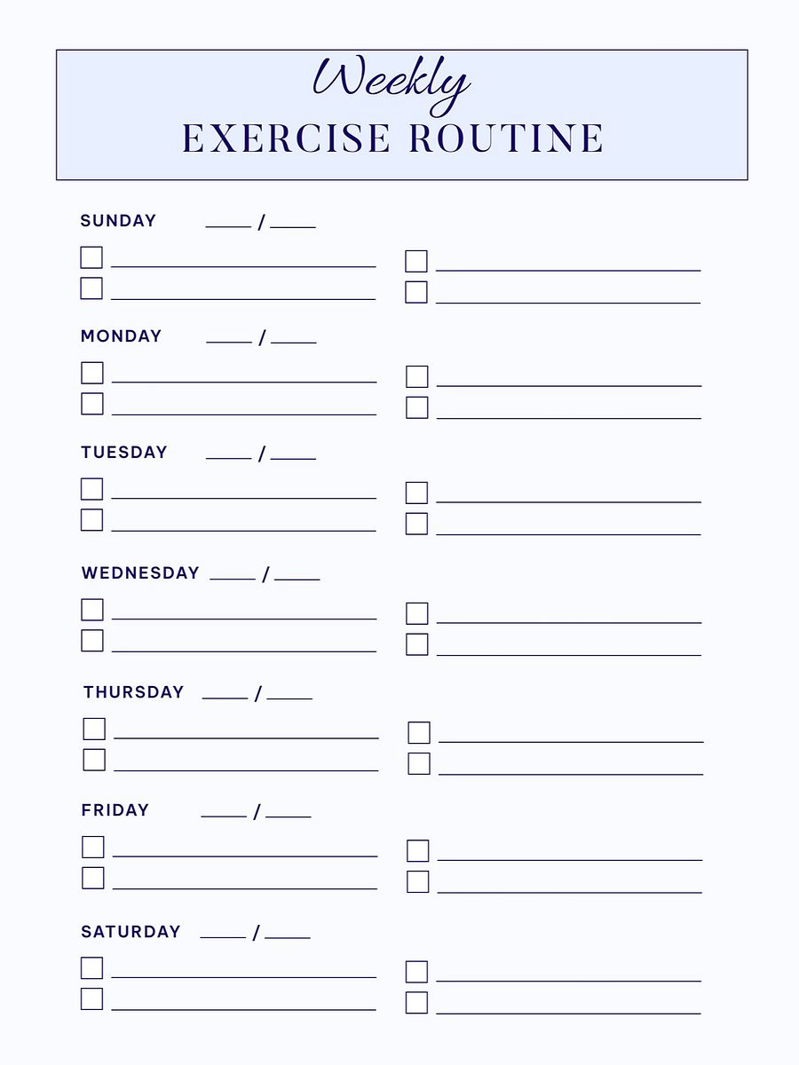 6 Piece Daily Planner Set (Blue) product image (6)
