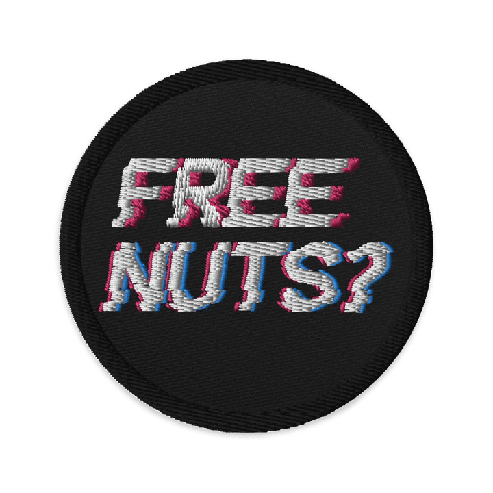 Free Nuts? Embroidered Patch product image (1)
