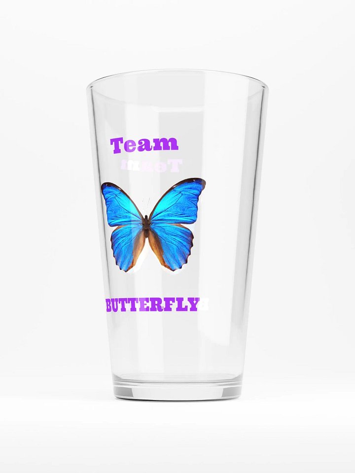 Team BUTTERFLY Pint Glass product image (2)