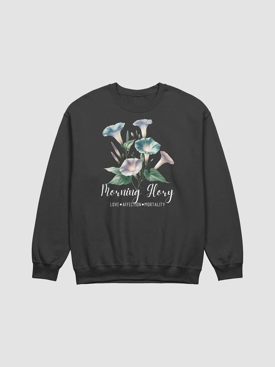 September Birth Month Inspirational Morning Glory Flower Sweatshirt: Love Affection Mortality product image (4)