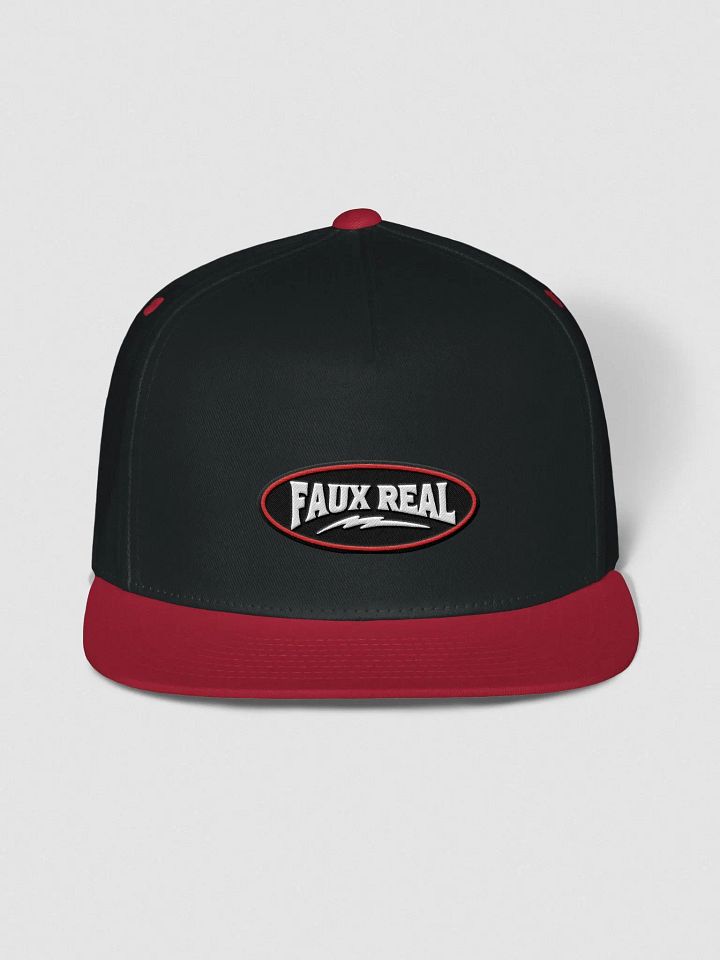 Faux Real Cotton Twill Flat Bill Cap product image (1)