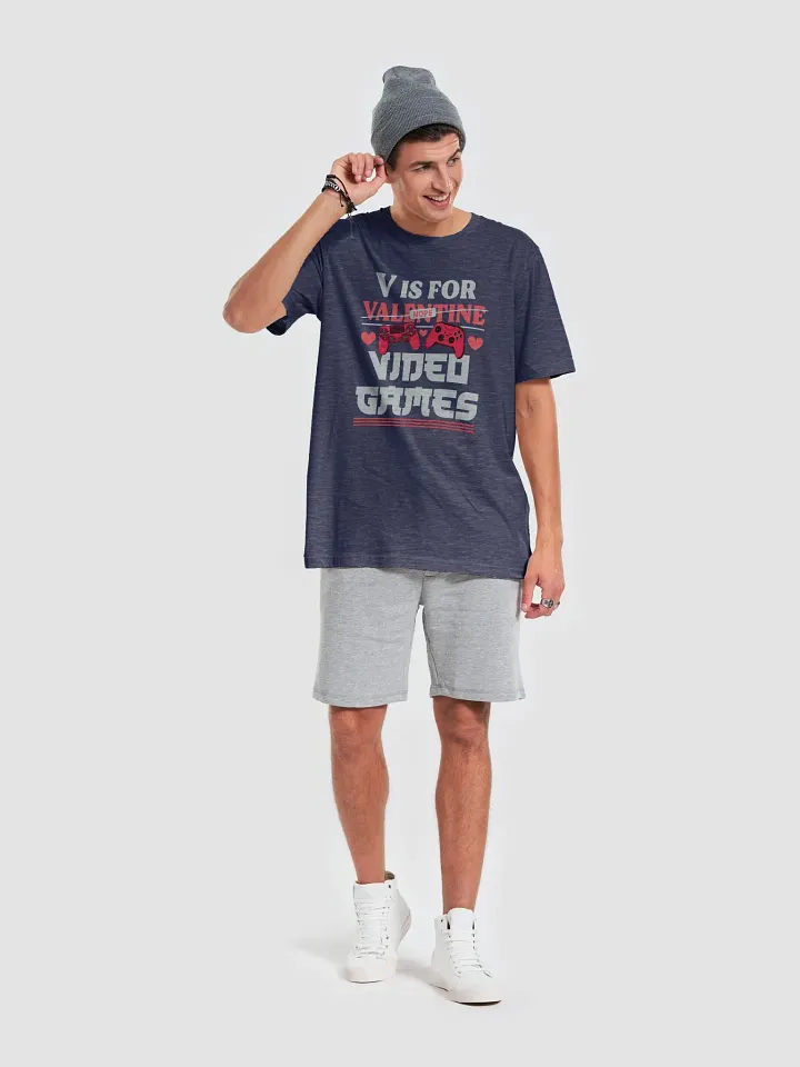 V Is for Videogames – Anti-Valentine Gamer T-Shirt product image (2)