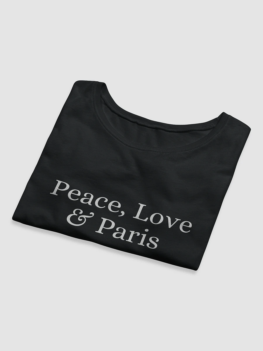 Peace, Love and Paris Muse Crop Tee | White Ink Design product image (15)