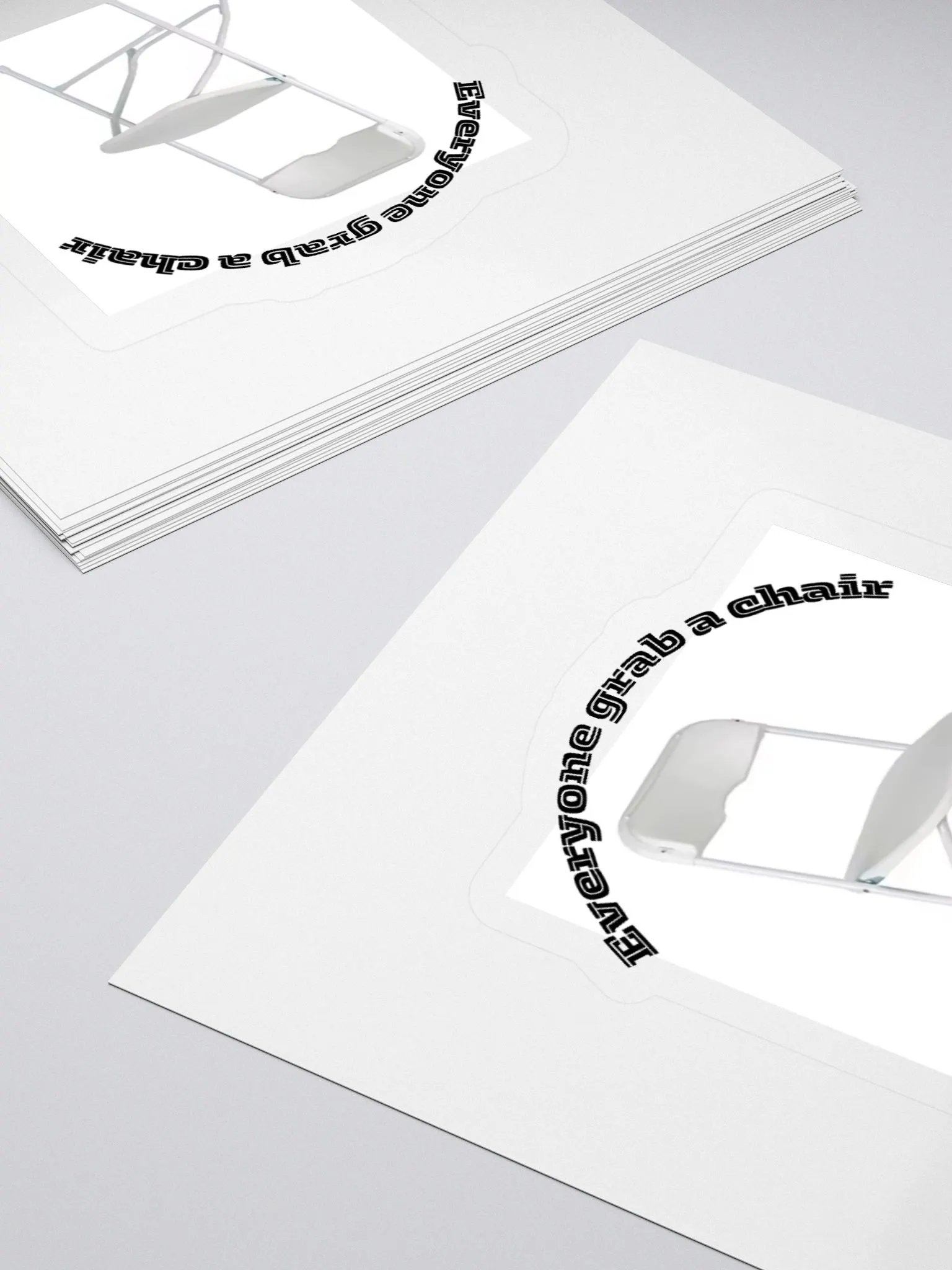 Everyone grab a chair sticker product image (4)