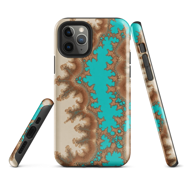 Tough Phone Case for iPhone® - Abstract Fractal River product image (1)