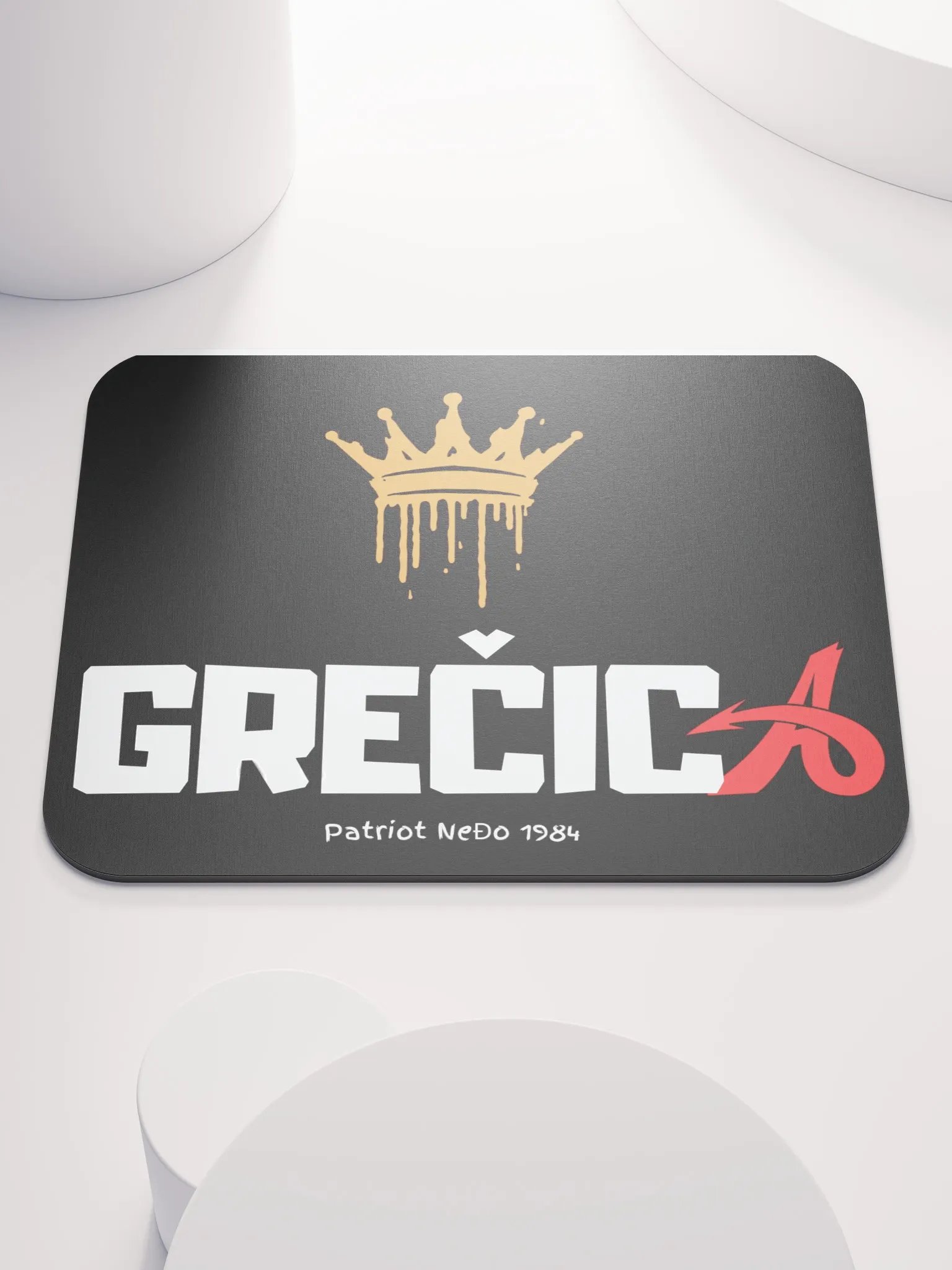 GREČICA Crown Mouse Pad product image (1)