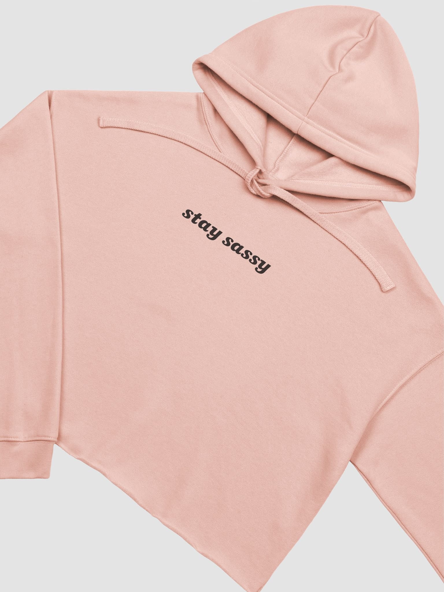 Stay Sassy Cropped Hoodie - Peach product image (3)