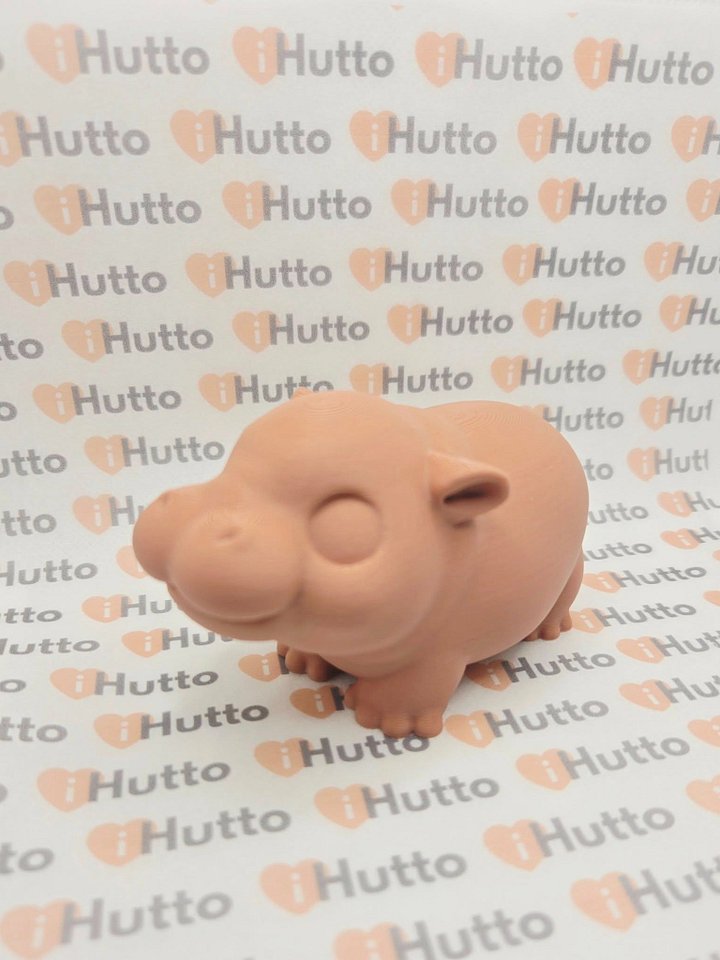 Large Pygmy Hippo - 3D Printed product image (1)