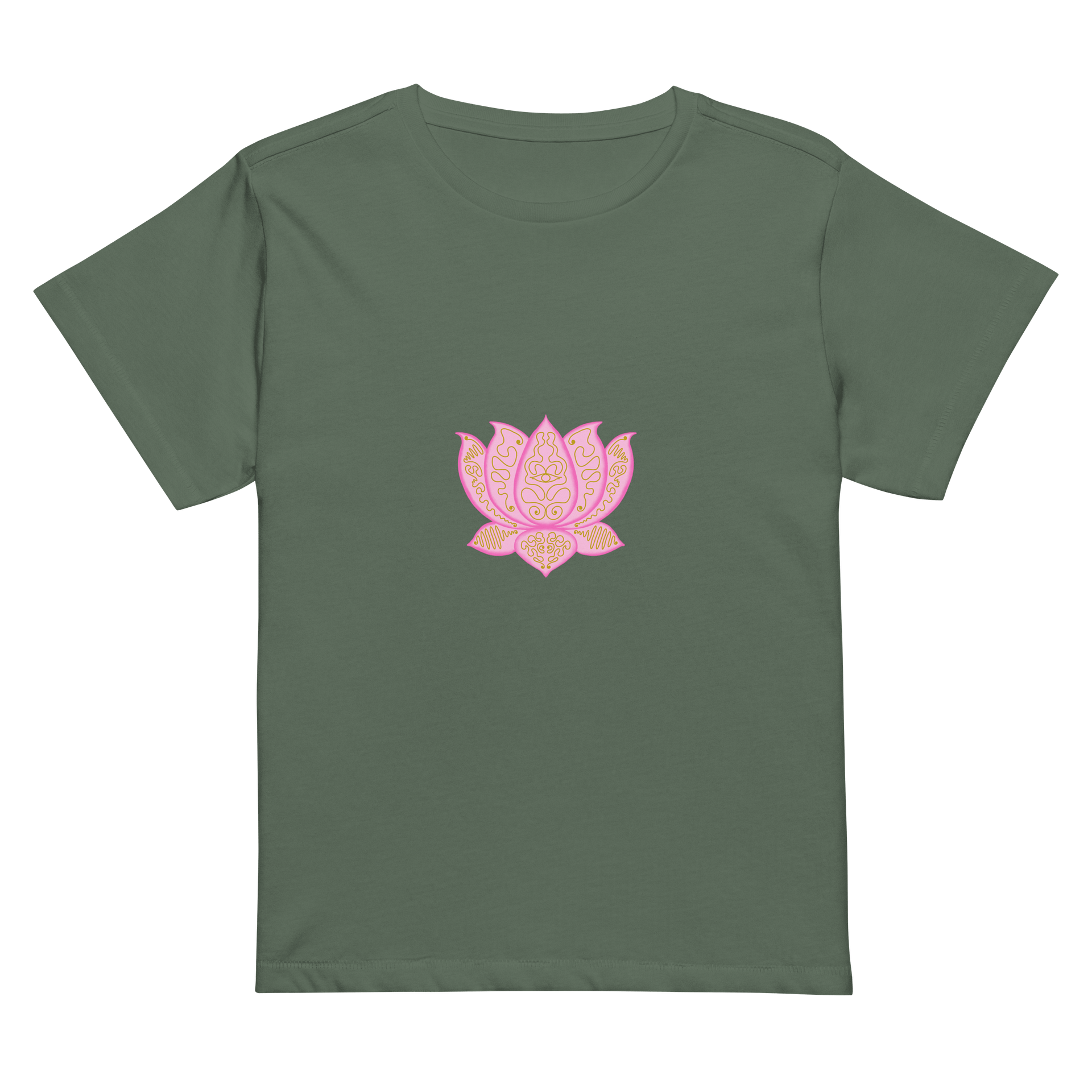 Lotus Bloom Gold Pattern Women's Tee product image (2)