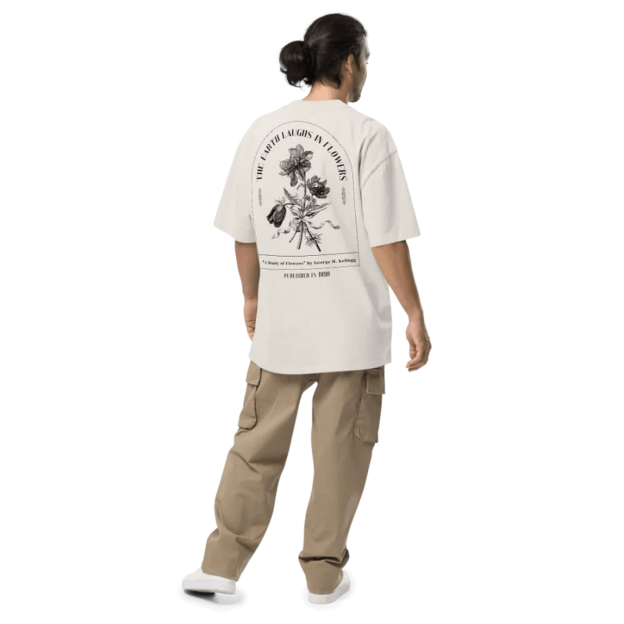 The 'The Earth Laughs in Flowers' Oversized T-Shirt product image (18)