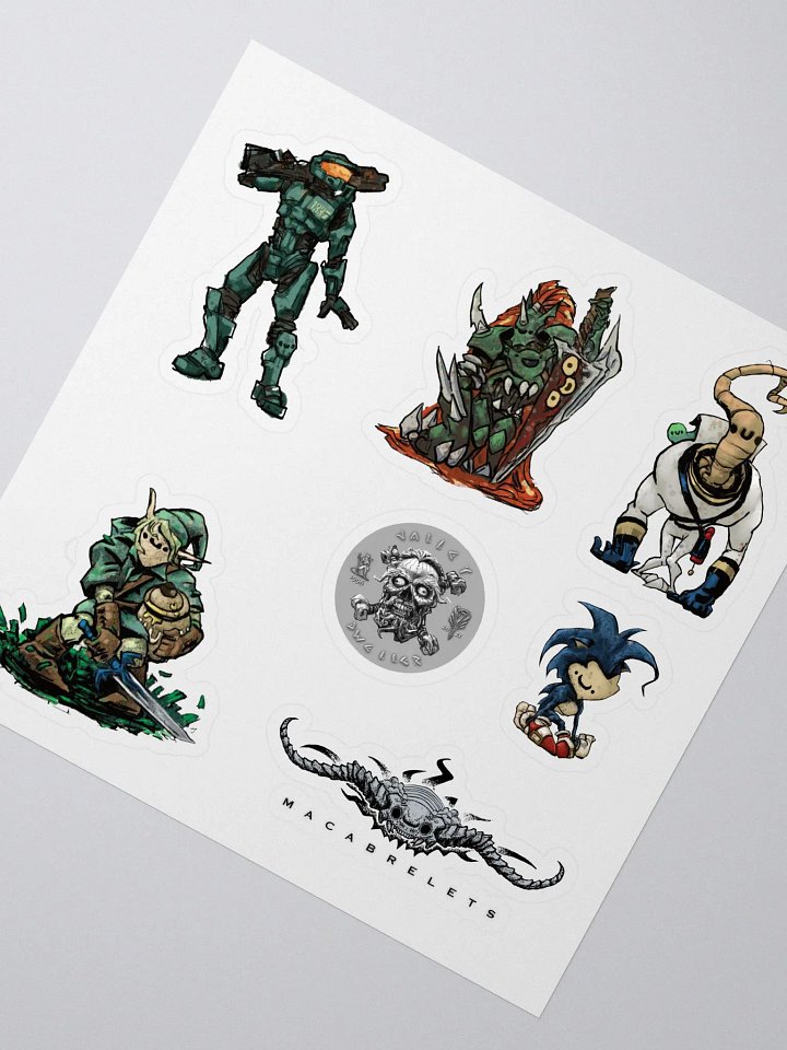 Macabrelets Vidjits Series 1 sticker sheet product image (2)