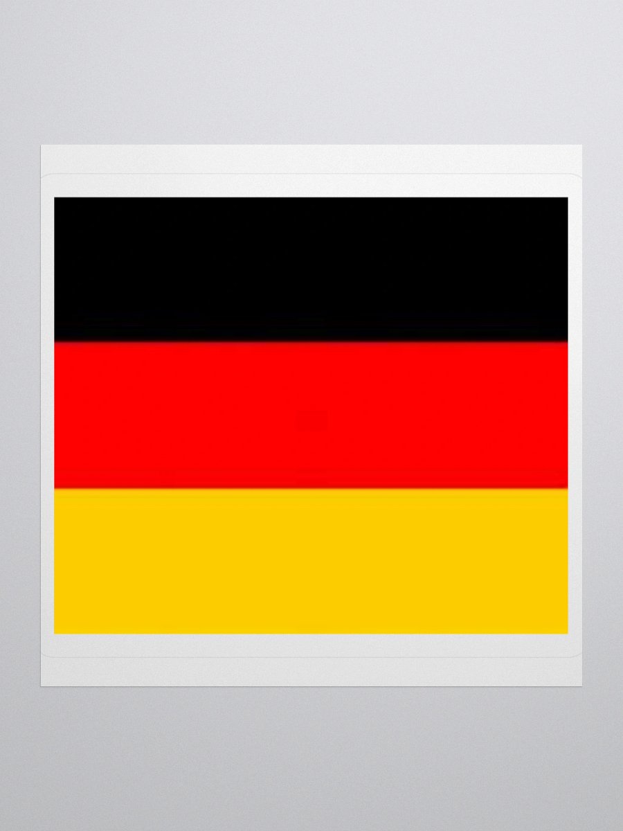 Germany Flag Sticker | Black Red Yellow Design | Durable Vinyl | 3 Sizes product image (1)