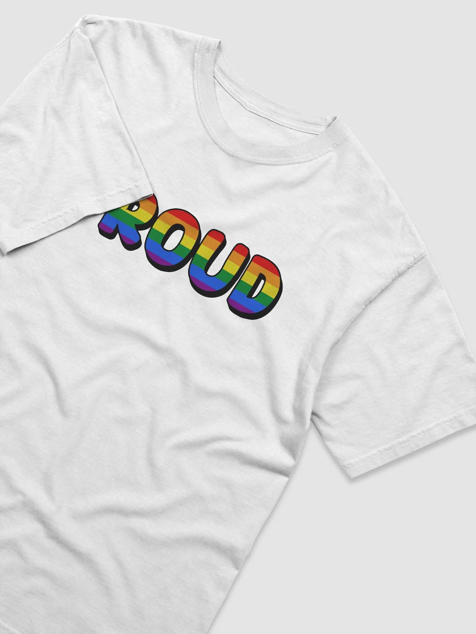The 'PROUD LGBTQ+' T-Shirt - White product image (3)