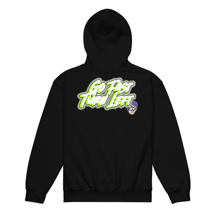 Go Fast Turn Left Kids Hoodie product image (2)