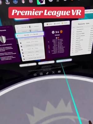This is harder than it looks but oh so fun! #premierleague #vr #soccer #oculusquest2 #fyp 