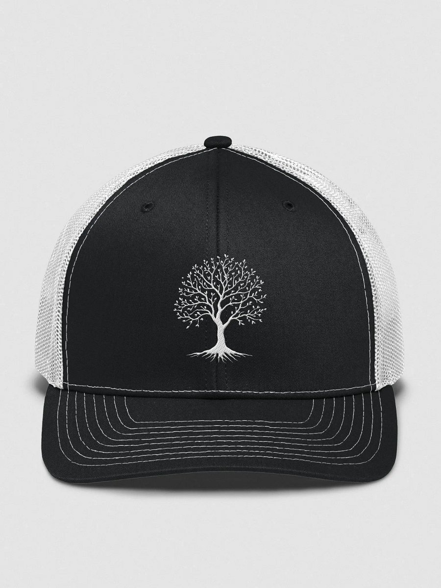 Tree of Life Christian Trucker Hat - Black/White | Proverbs 11:30 product image (1)