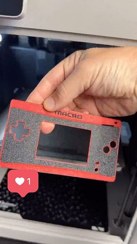 My GameBoy Macro design (MacroSOS) is done. More soon! #nintendo #macro #gameboy #gameboymacro #nintendomod