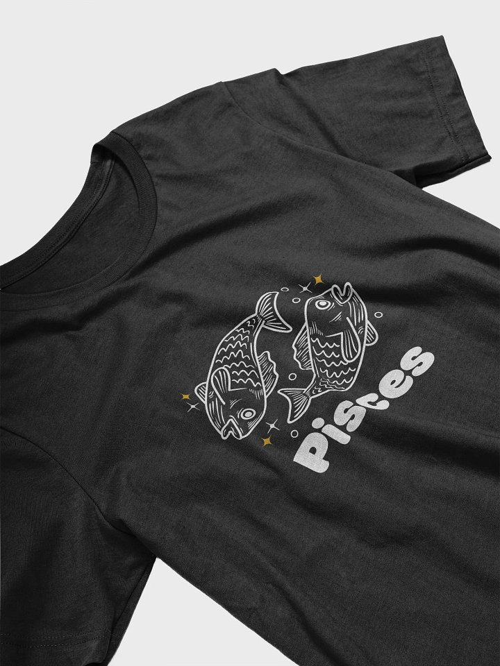 Pisces Fish T-shirt - White Writing product image (2)