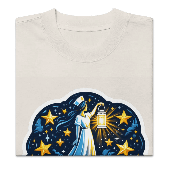 Celestial Nurse Lantern Oversized T-Shirt product image (30)