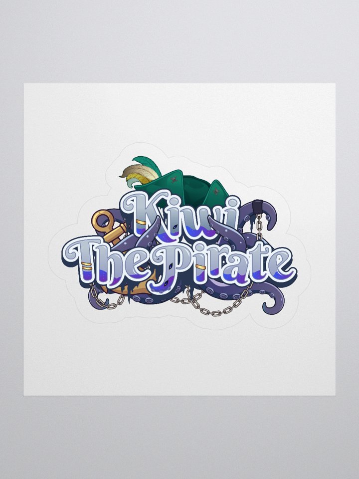 Kiwi the Pirate Logo Sticker product image (2)