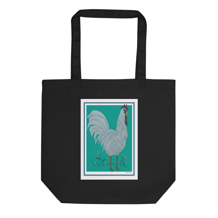 Eco Friendly Tote Bag with Chicken and Green Background product image (1)