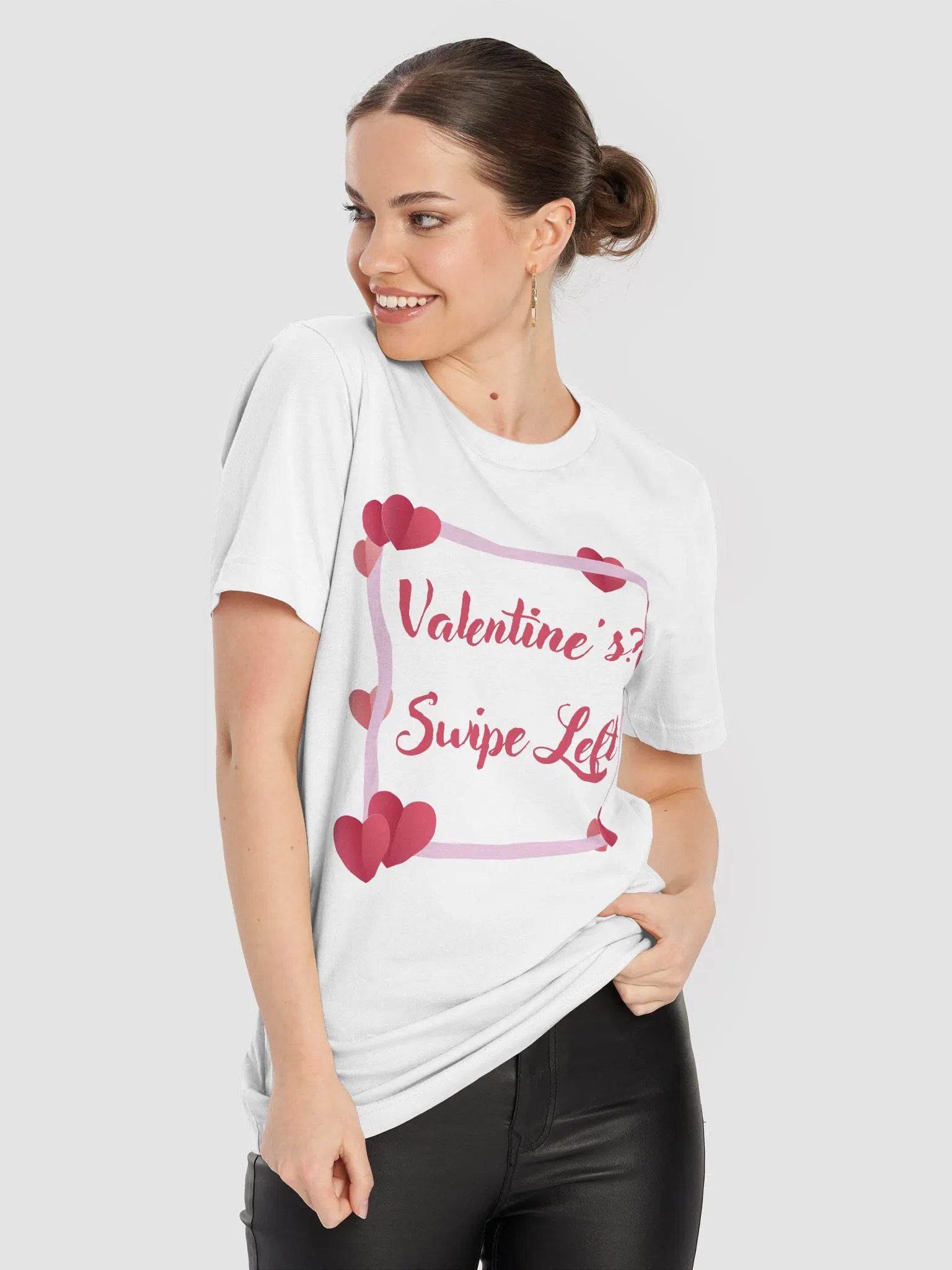 Valentine's? Swipe Left T-Shirt product image (79)