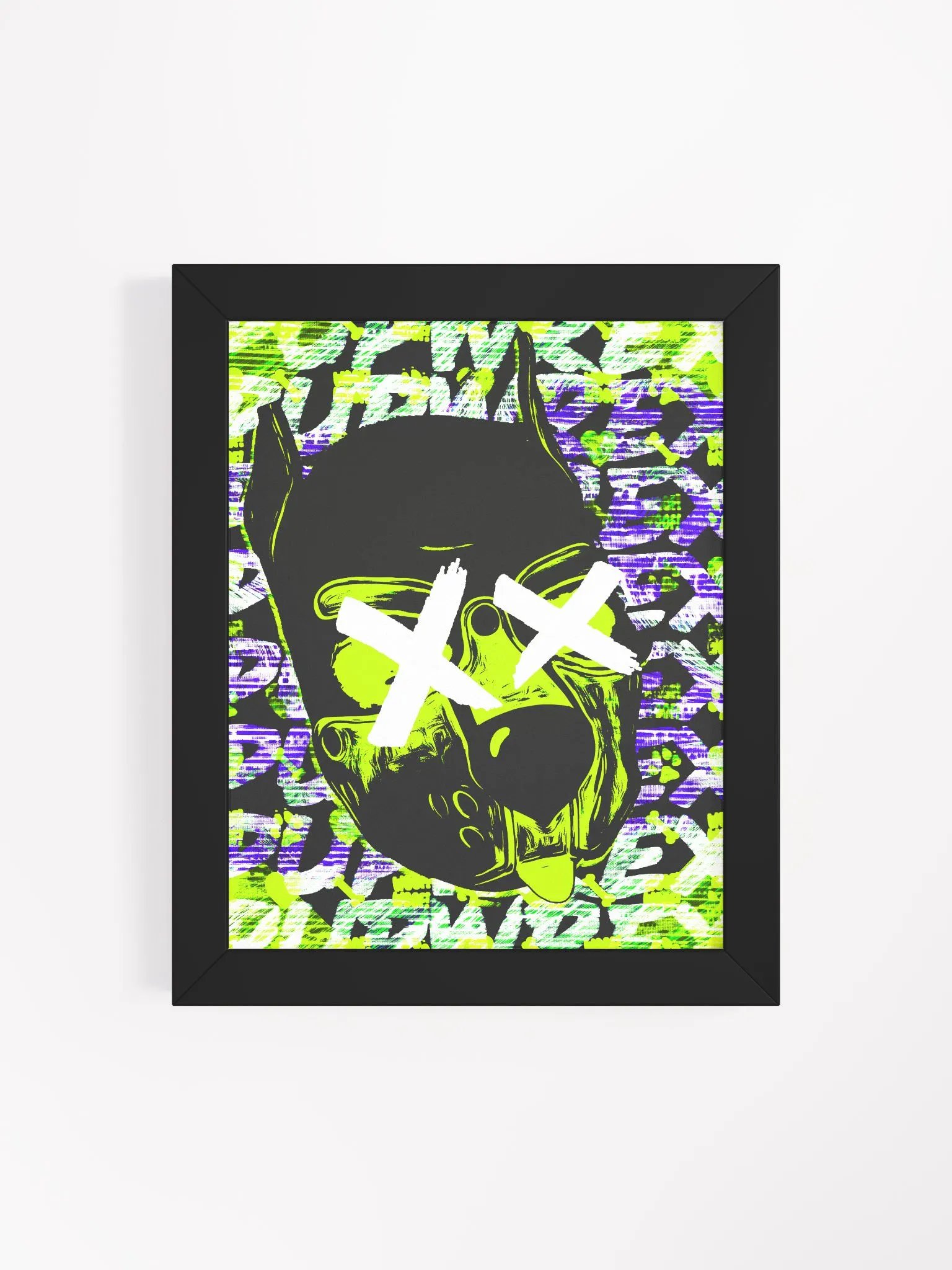 Killer Pup - Green - Framed Matte Poster product image (4)