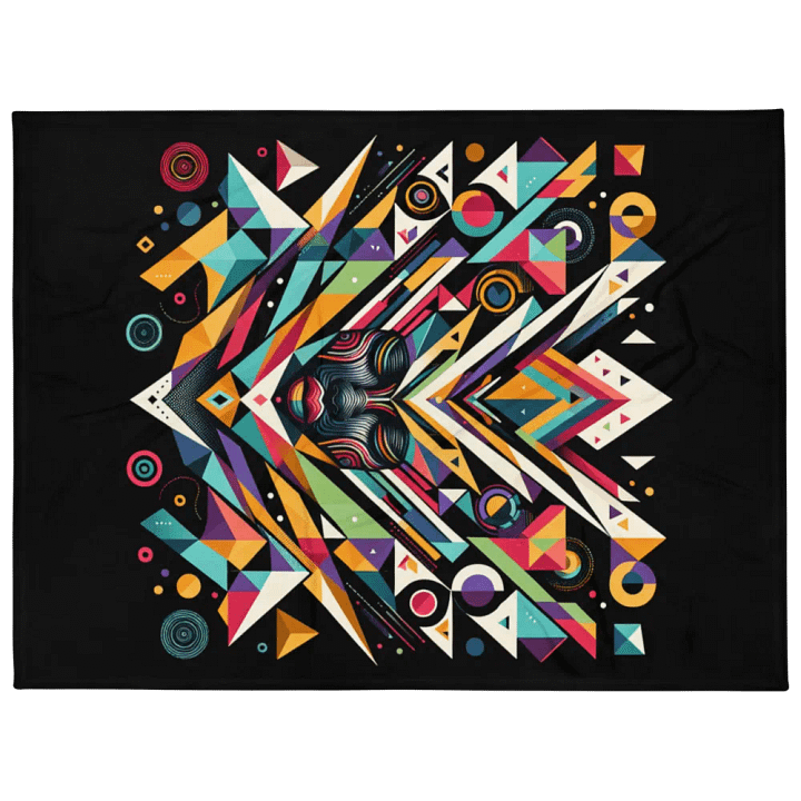 Geometric Fusion - Throw Blanket product image (1)