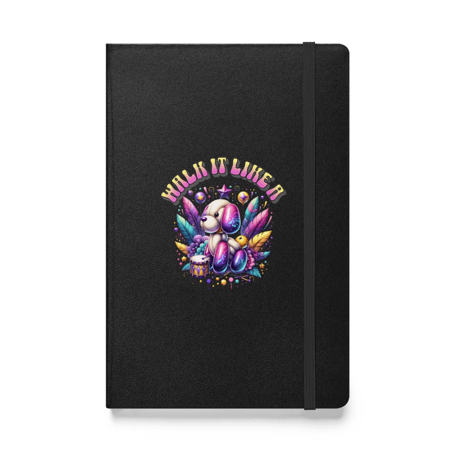 Walk Like A Dog Balloon Fantasy Hardcover Notebook product image (1)