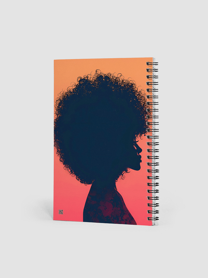 Curly Silhouette Spiral Notebook product image (2)